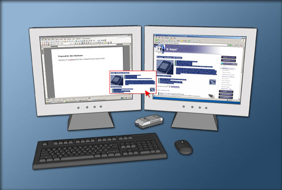Dragging and dropping a block of text from a reference document into a working document