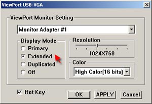 Control Panel for the Viewport